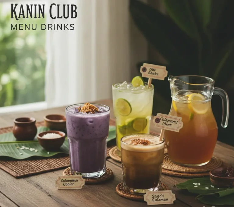 Kanin Club Menu Drinks